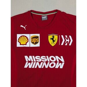 PUMA Scuderia Ferrari F1 Mission WinNow 2019 Shirt Team Mens Medium Racing